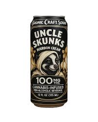 Uncle Skunks Delta 9 THC 100 MG Craft Soda 12oz Bourbon Cream